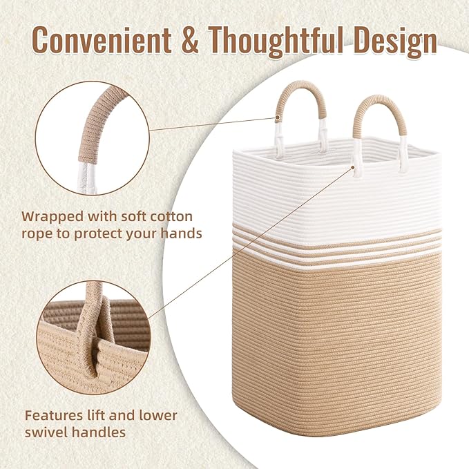 Laundry Basket Hamper, Blanket Storage, Dirty Clothes Hamper - Image 2