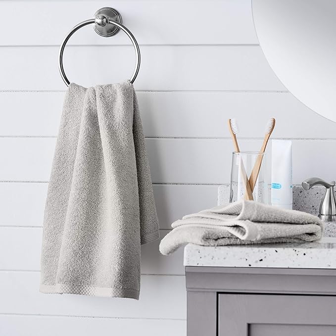 Amazon basics 100% cotton Lightweight quick-dry hand towel - Image 7