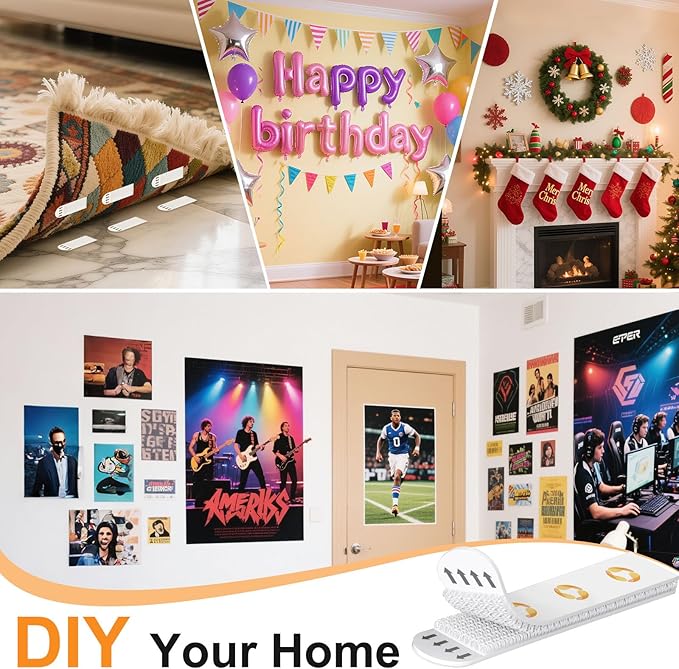 XL Picture Hanging Strips Heavy Duty, 40 Strips Damage Free Removal Picture - Image 5