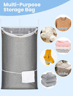 NiHome XXL Hanging Laundry Hamper Bag 39.4"x22.4" - Image 7
