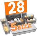 【Military Grade】 Drawer Organizer, 【】 Clear Makeup organizer by A-LUGEI
