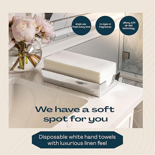 100-Pack Disposable Guest Towel Paper Napkin - Image 2