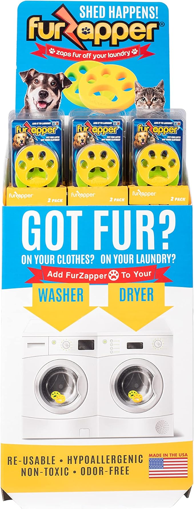 FurZapper Pet Hair Remover for Laundry, 2 Pack - Image 4