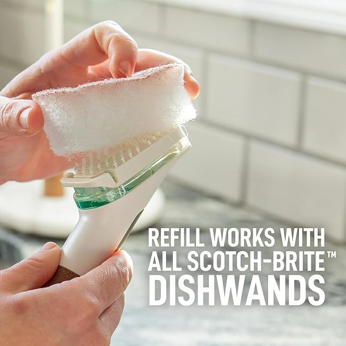 Scotch-Brite Greener Clean, Non-Scratch Dishwand Refills, Fits All Scotch-Brite - Image 3