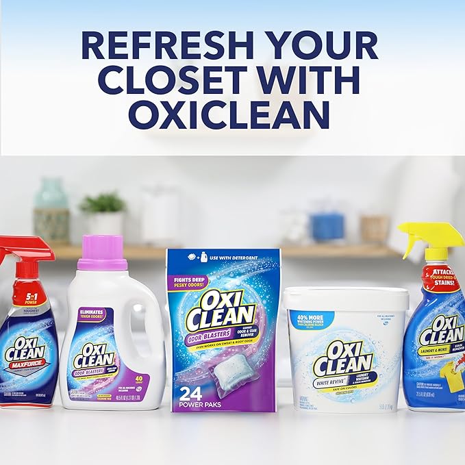 OxiClean Odor Blasters Odor and Stain Remover Laundry Power Paks, 24 Ct - Image 11