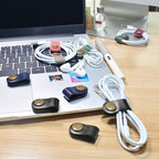 CAILLU Cord Organizer, Cord Holder, Cable Clips Leather, Cable Organizer USB - Image 4