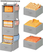 Pipishell Hanging Closet Organizer 6-Shelf, Hanging Shelves by Pipishell