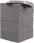 HOMEXCEL Grey Microfiber Cleaning Cloth, 24 Pack Cleaning Towels by HOMEXCEL