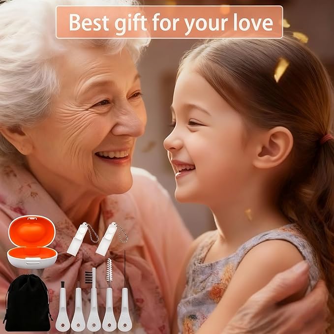 9 Pieces Hearing Aid Case Portable Storage Box - Image 7
