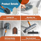 Floor Scrub Brush Tile Tub Scrubber Brush - Image 2