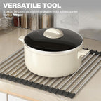 NEZUIBAN Dish Drying Rack with Roll Up and Over Sink - Image 4