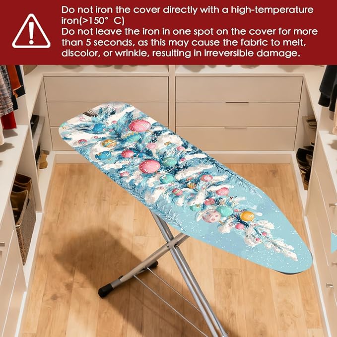 Nuxovilar Ironing Board Covers Snowy Winter Tree Pattern Polyester 15x54 Inches - Image 4