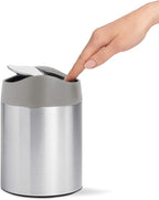 simplehuman, Brushed Stainless Steel 1.5 Liter / 0.4 Gallon Mini Countertop - Image 2
