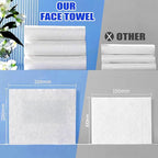 200 Count Disposable Face Towel, Dual-Textured Clean Wipes – Dry/Wet Use - Image 6