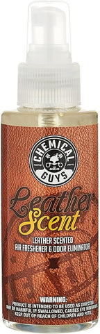 Chemical Guys AIR_102_04 Leather Scent Premium Air Freshener and Odor Eliminator by ChemicalGuys