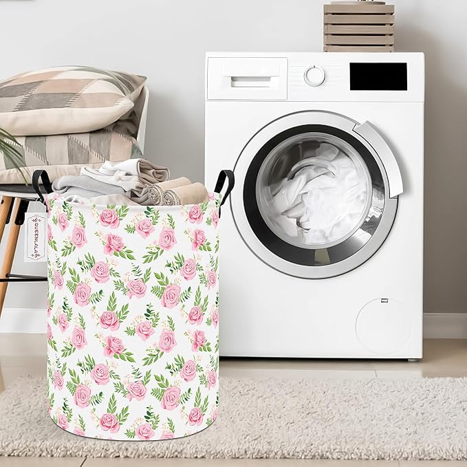 QUEENLALA Large Storage Basket, Laundry Hamper/Bathroom/Home Decor/Collapsible - Image 4