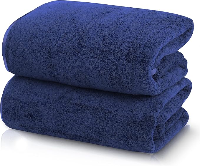 TENSTARS Silk Hemming Bath Towels by TENSTARS