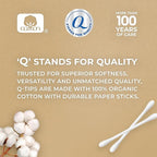 Q-tips Organic Cotton Swabs, Travel-Size 10-Pack – Household Essentials - Image 8