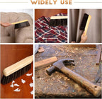 Patelai 2 Pieces Wooden Bench Brushes, Soft Bristles, Long Wood Handle - Image 4