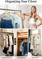 HOUSE DAY Closet Organizers and Storage 60 Pack, Space Saving Hanger, College - Image 4