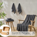 Simple&Opulence 6 Piece Luxury Towel Set, 100% Cotton Bathroom Towels - Image 6