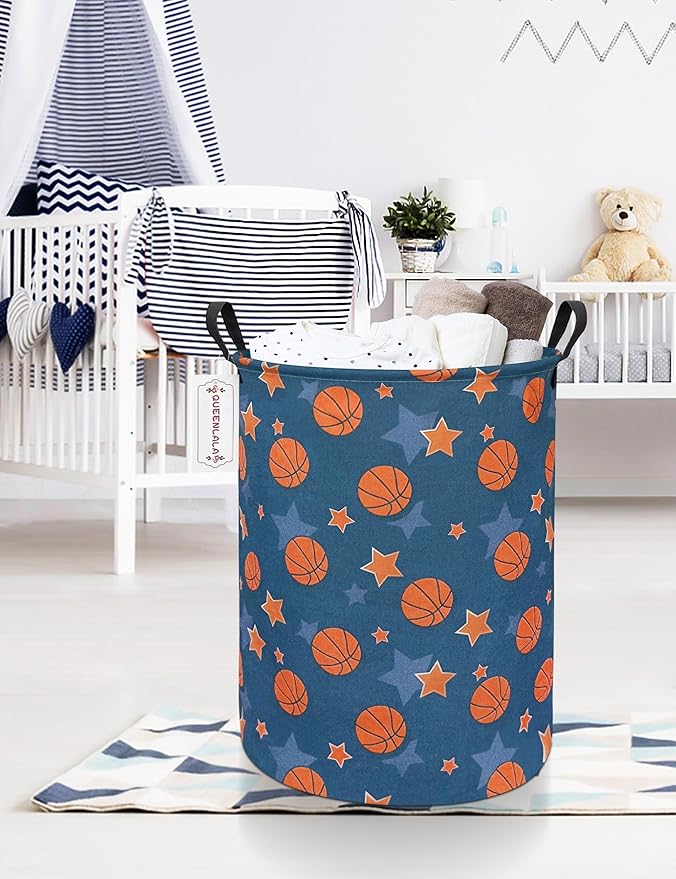 QUEENLALA Large Storage Basket, Laundry Hamper/Bathroom/Home Decor/Collapsible - Image 4