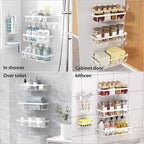 5 Pack Shower Caddy Organizer Rack Shelf - Image 8