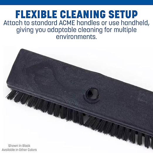SPARTA Plastic Floor Scrub Brush, Brush Head Only, Deck Brush - Image 4