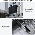 JASIWAY Dish Drying Rack in Sink, Expandable Stainless Steel Dish Drainers - Image 9