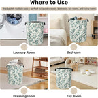 Sage Green Plant Large Clothes Hamper Bag - Image 4