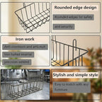 10 PCS Wire Baskets Wall Grid Panel Hanging Wire Basket Hanging Wall Baskets No - Image 4