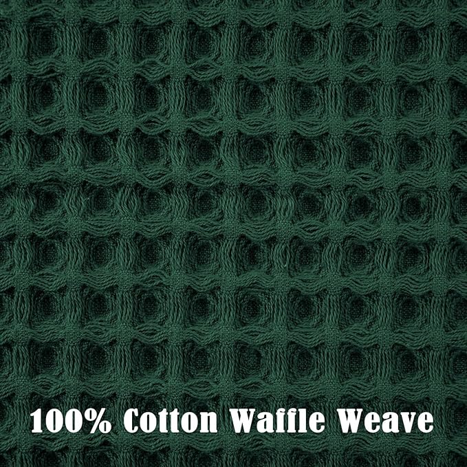 Jacquotha Waffle Hand Towels Set of 5 – Cotton, Quick Dry, Lint Free, 13” x 29” - Image 4