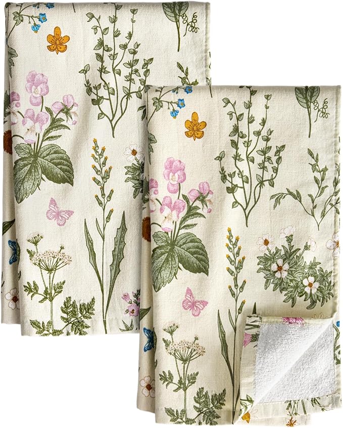 Cotton Kitchen Towels Set of 2 by MissAdola