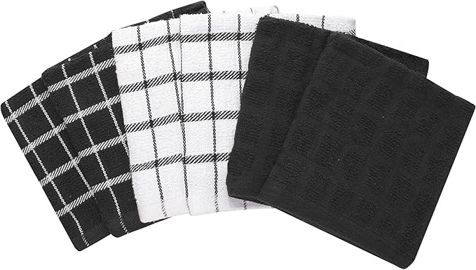 Ritz Premium 100% Cotton Terry Check Kitchen Dish Cloths - Image 2