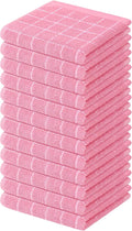 Mordimy 100% Cotton Terry Cloth Dish Cloths, Soft and Absorbent Checkered Dish by Mordimy