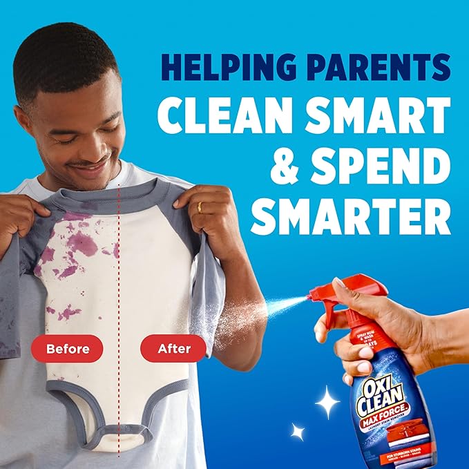 OxiClean Max Force Laundry Stain Remover Spray, Newborn & Baby Essentials - Image 8