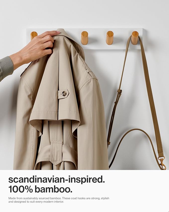 LARHN Wall Mounted Coat Rack, 16.5" - Image 2
