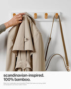 LARHN Wall Mounted Coat Rack, 16.5" - Image 2