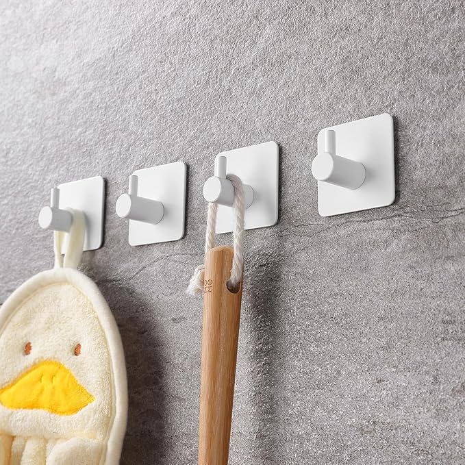 YIGII White Adhesive Hooks - Image 5