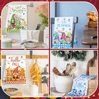 12 Pcs Seasonal Kitchen Towels Set - Image 5