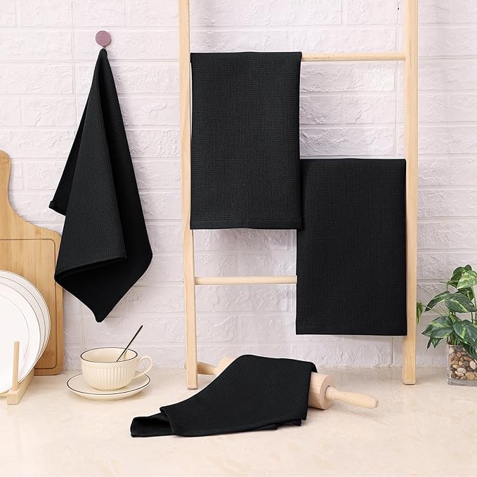 Homaxy 100% Cotton Kitchen Towels and Dishcloths Set - Image 7