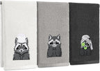 3 Pcs Raccoon Gifts Hand Towels by Unknown