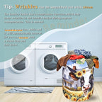 Cows Sunflower Laundry Basket Cow Foldable Funny Laundry Hamper Oxford Cloth - Image 6