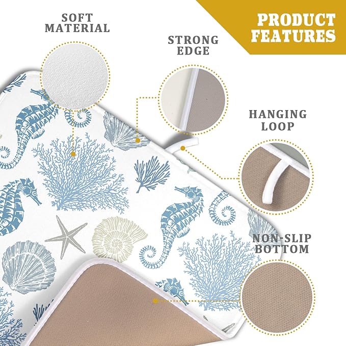 Blue Coral Dish Drying Pad 18 x 24 Inch - Image 4