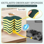 Kitchen Sponges – 12 Pack – Non-Scratch Dual-Sided Cellulose Scrub Sponges - Image 2