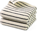 Jacquotha Black and White Striped Hand Towels by Jacquotha