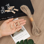100 Pcs Wooden Clothespins for Photo Hanging Display, Mini Clothes Pins - Image 6