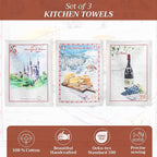 Maison d' Hermine Kitchen Towels Set of 3 100% Cotton 27.50" x 20" Reusable - Image 2