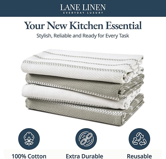 LANE LINEN Kitchen Towels Set - Image 3