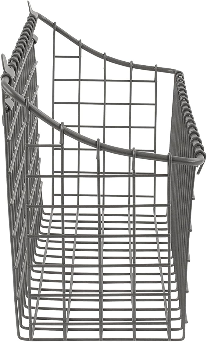 Spectrum Extra Large Wire Wall Mount Storage Basket Industrial Gray, Vintage - Image 2